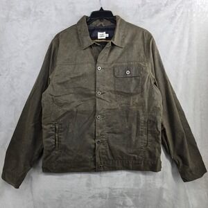 Flint and Tinder Mens XL Trucker Jacket Waxed Cotton Canvas Made in USA